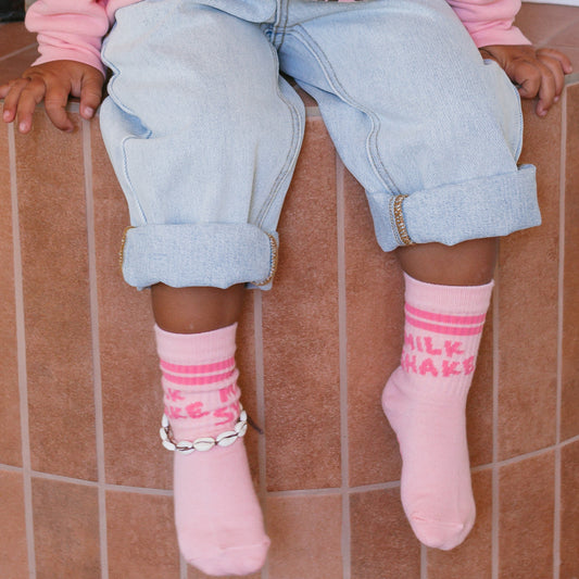 Milkshake Socks Pink Taffy