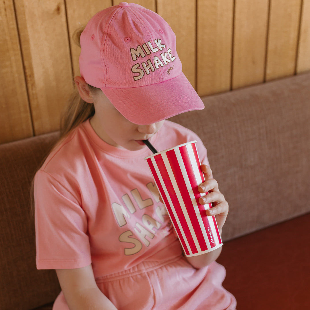 Milkshake Mid Sleeve Tee Pink Taffy