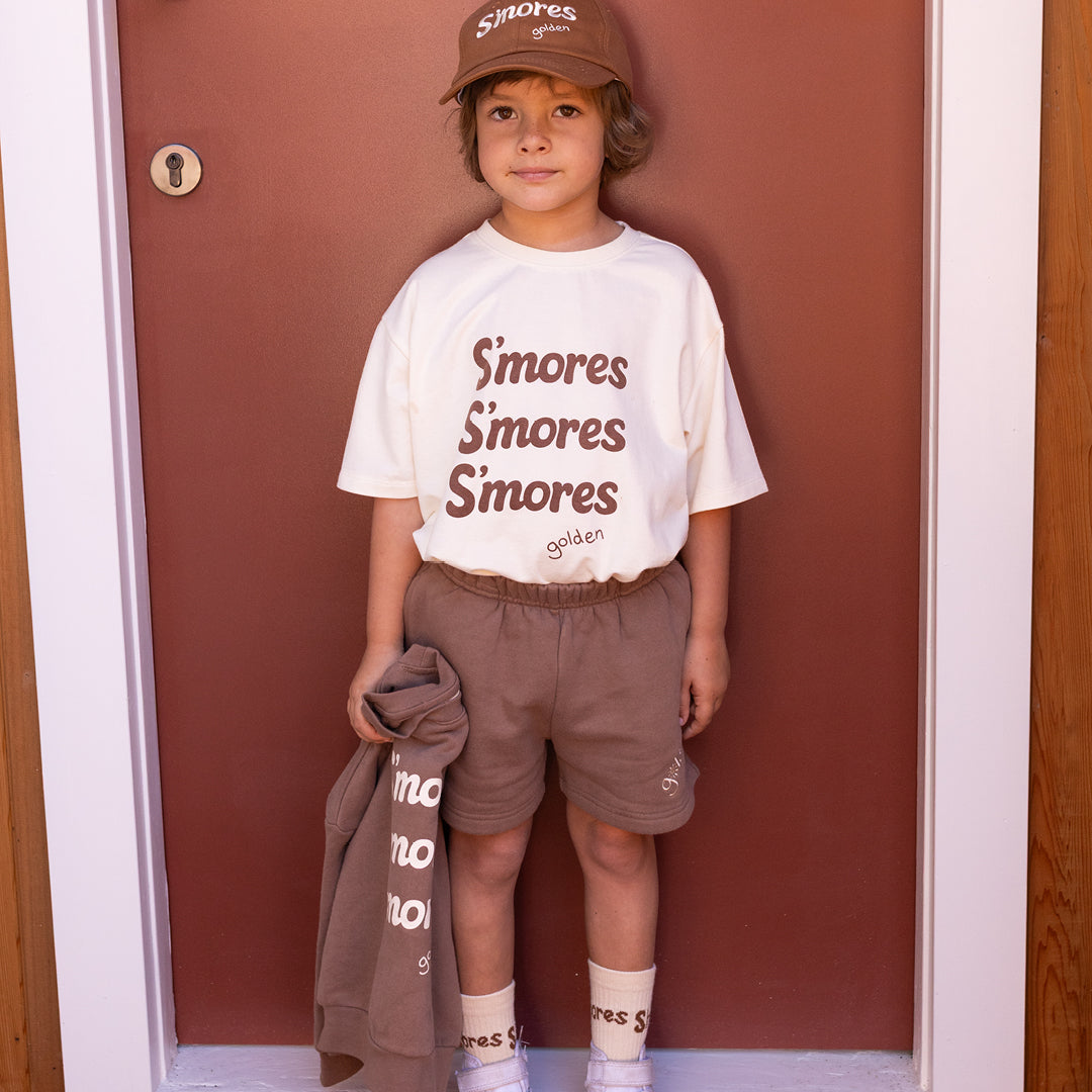 S'mores Mid Sleeve Tee Buttercream