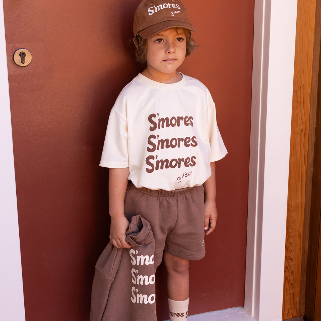 S'mores Mid Sleeve Tee Buttercream