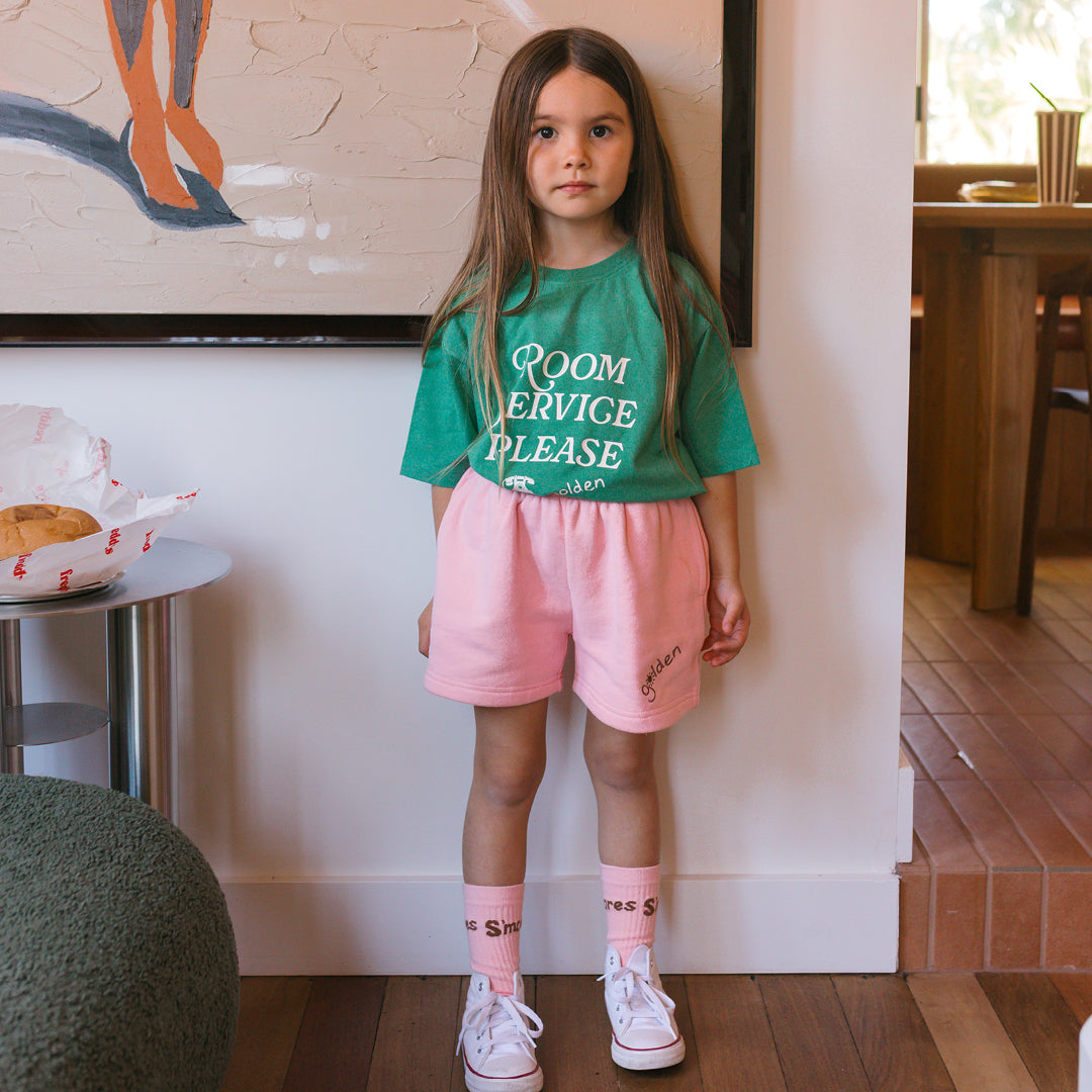 Room Service Mid Sleeve Tee Varsity Green
