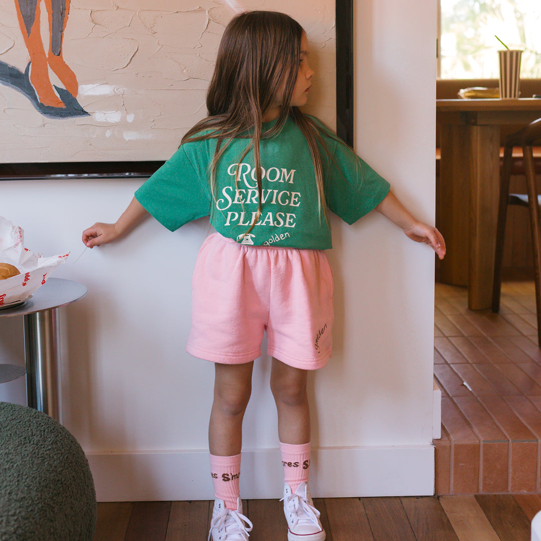 Room Service Mid Sleeve Tee Varsity Green