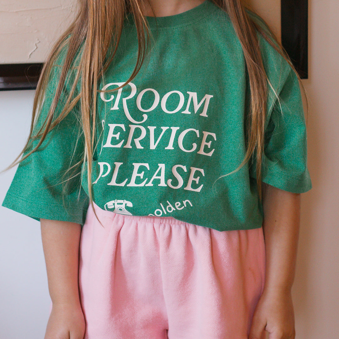 Room Service Mid Sleeve Tee Varsity Green