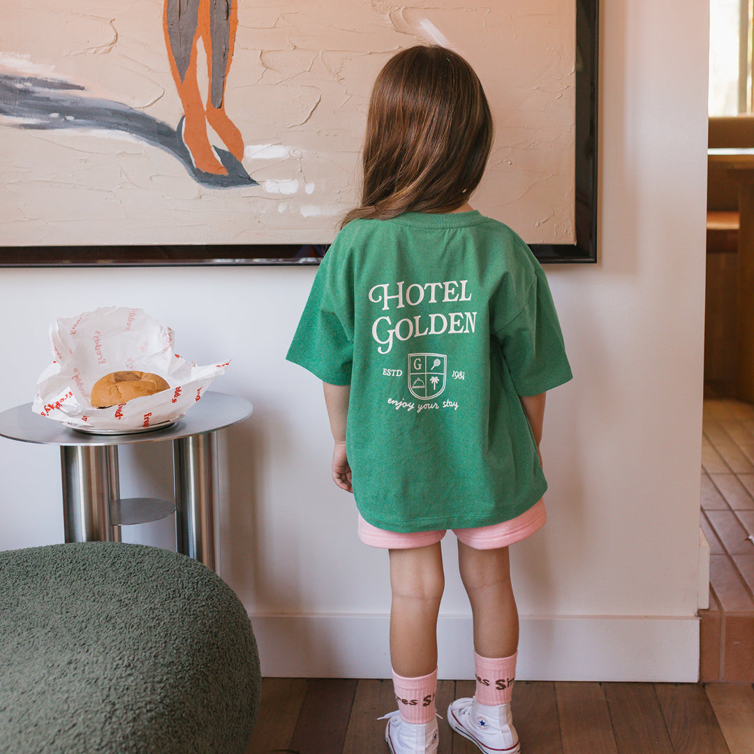 Room Service Mid Sleeve Tee Varsity Green