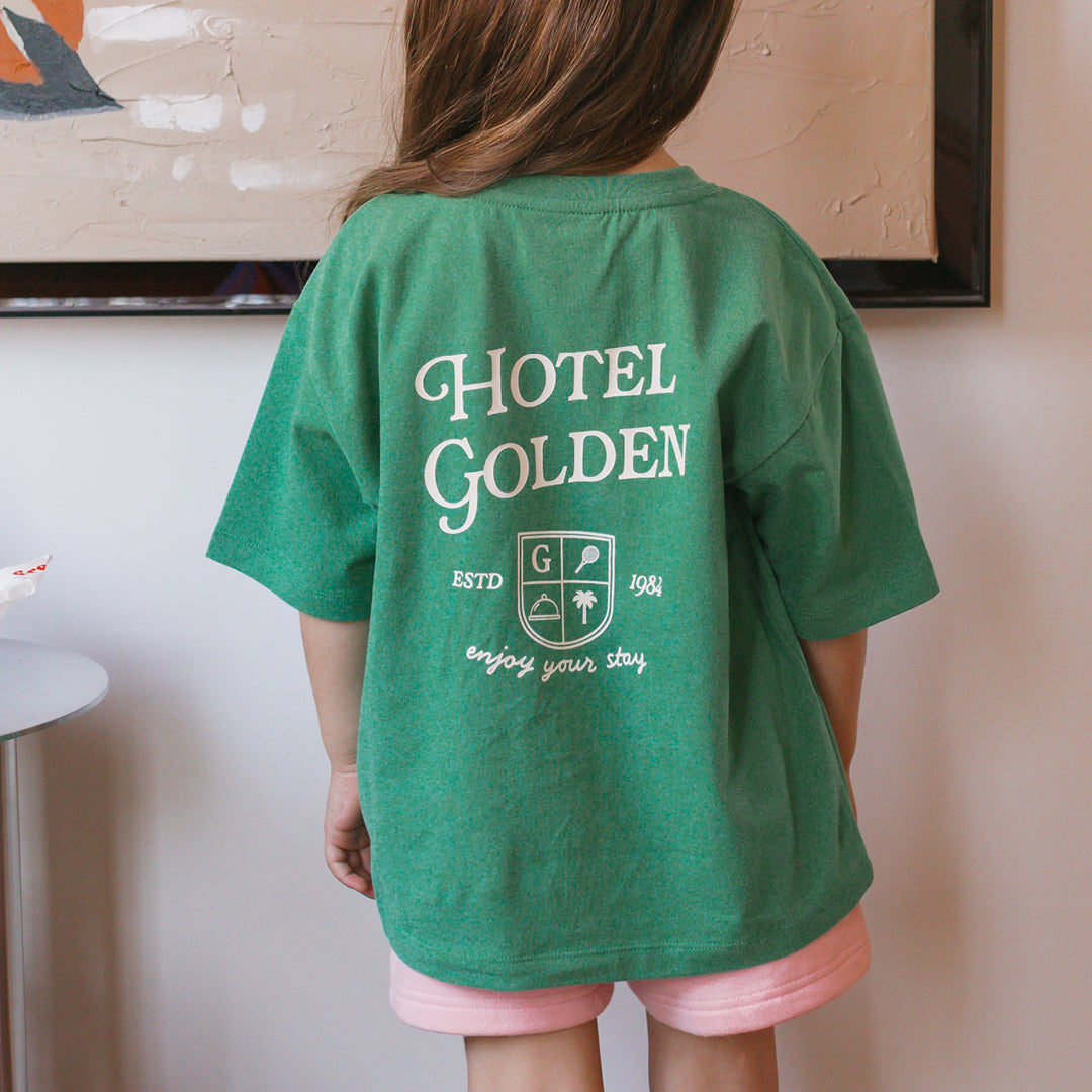Room Service Mid Sleeve Tee Varsity Green