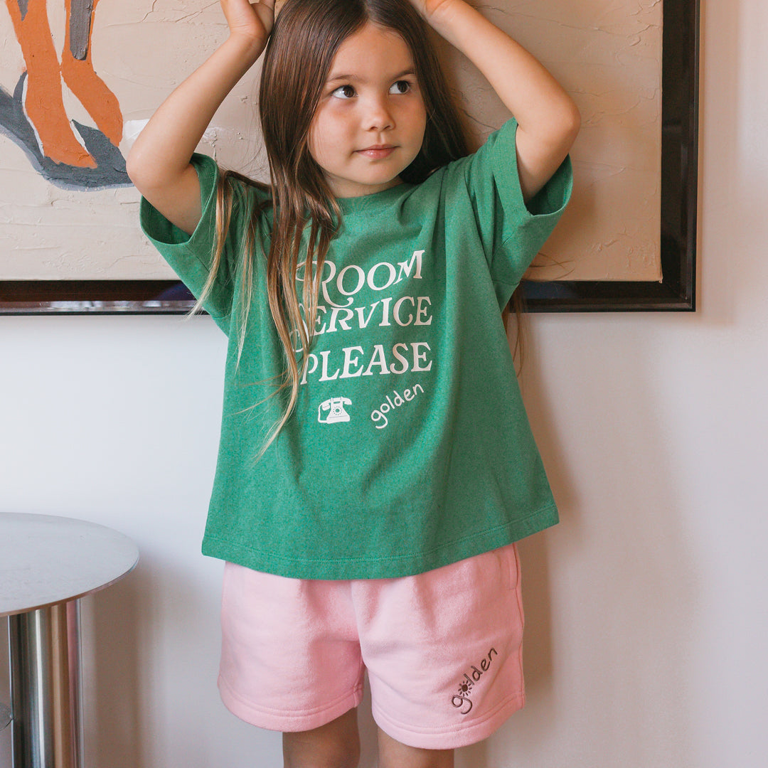 Room Service Mid Sleeve Tee Varsity Green