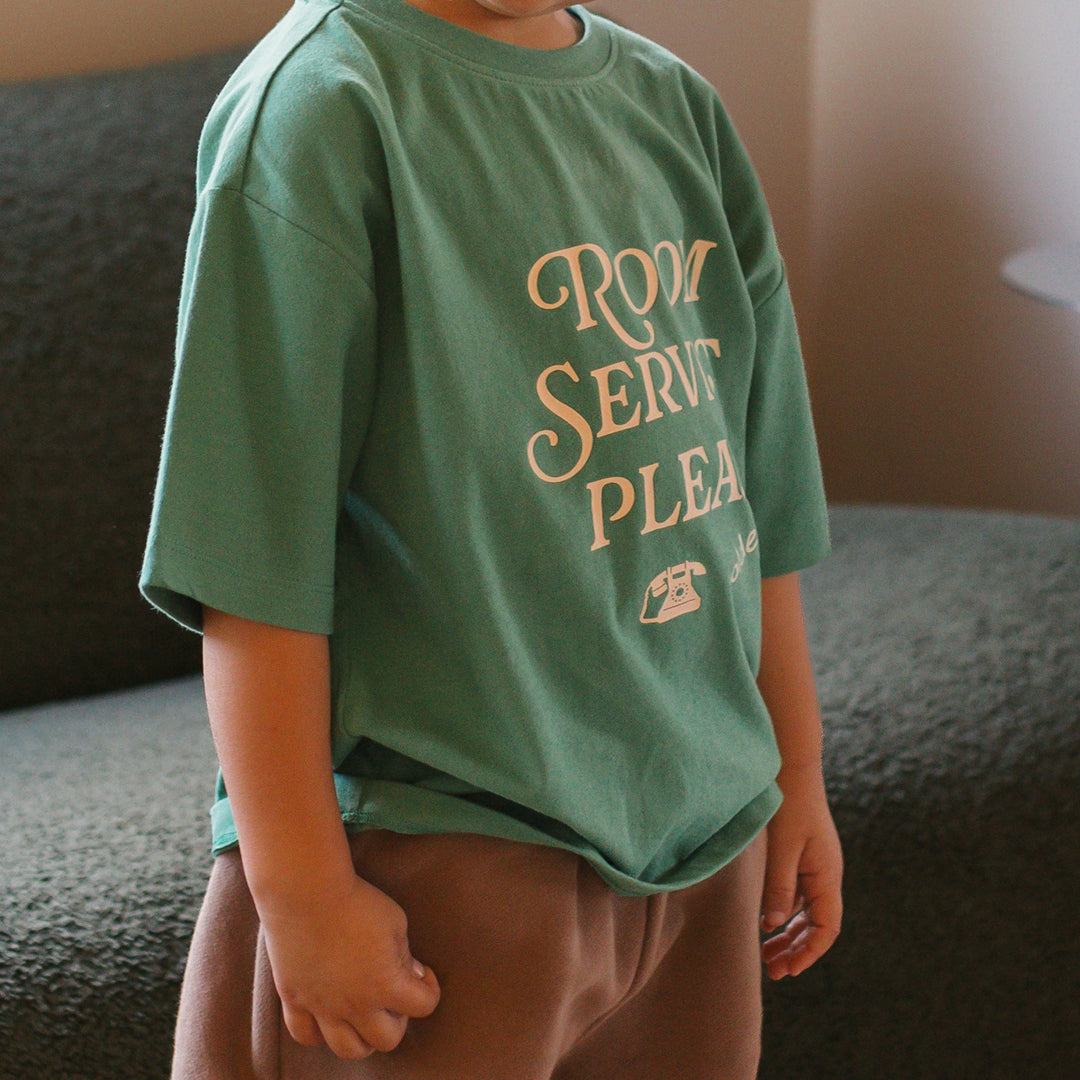 Room Service Mid Sleeve Tee Varsity Green