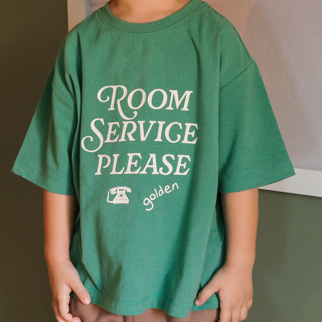 Room Service Mid Sleeve Tee Varsity Green
