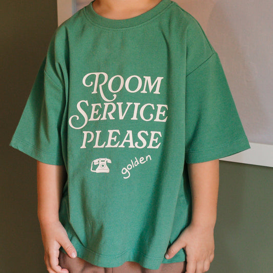 Room Service Mid Sleeve Tee Varsity Green