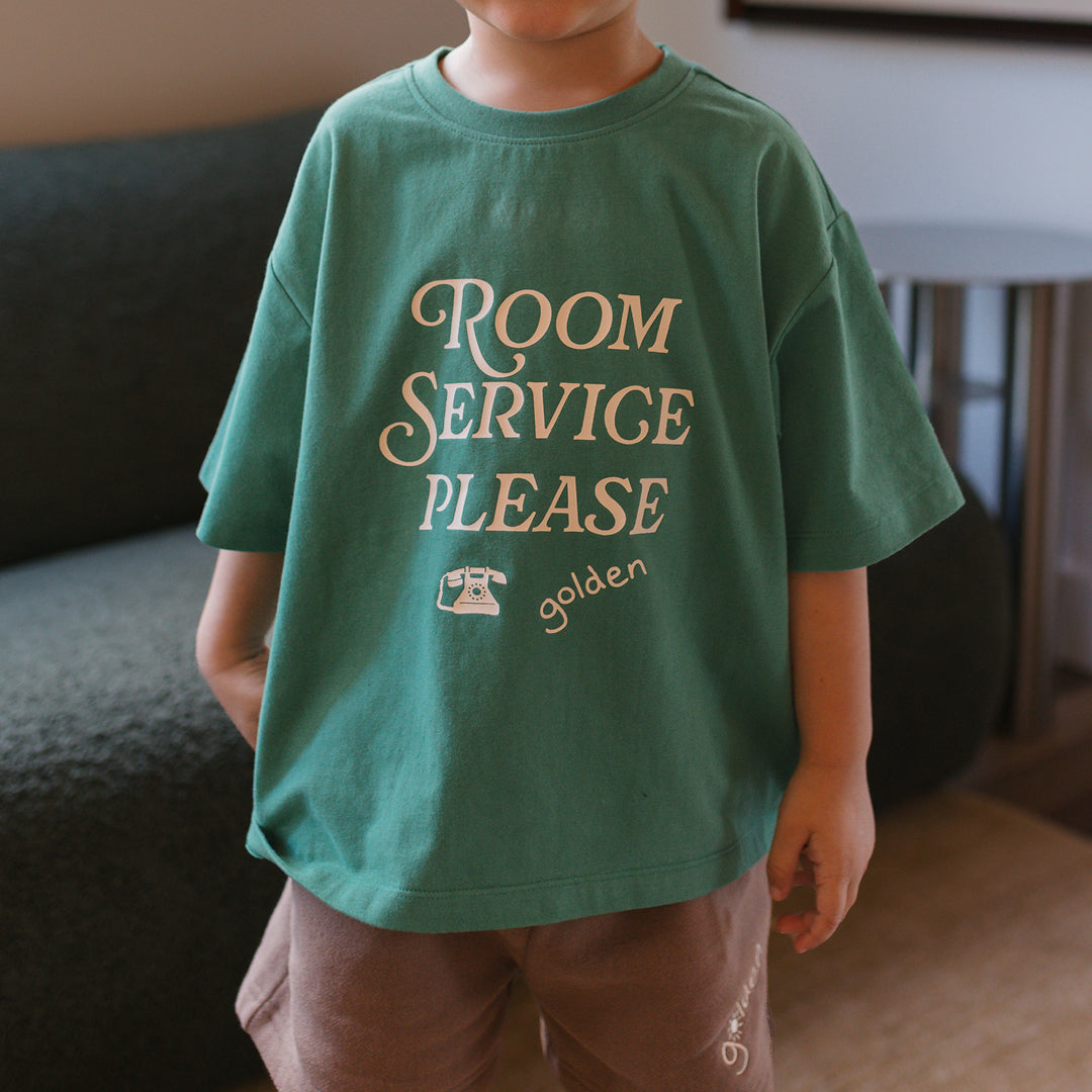 Room Service Mid Sleeve Tee Varsity Green