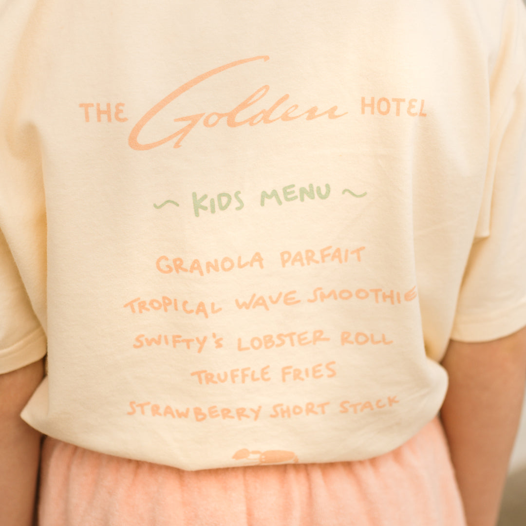 Room Service Mid Sleeve Tee Vanilla Parfait