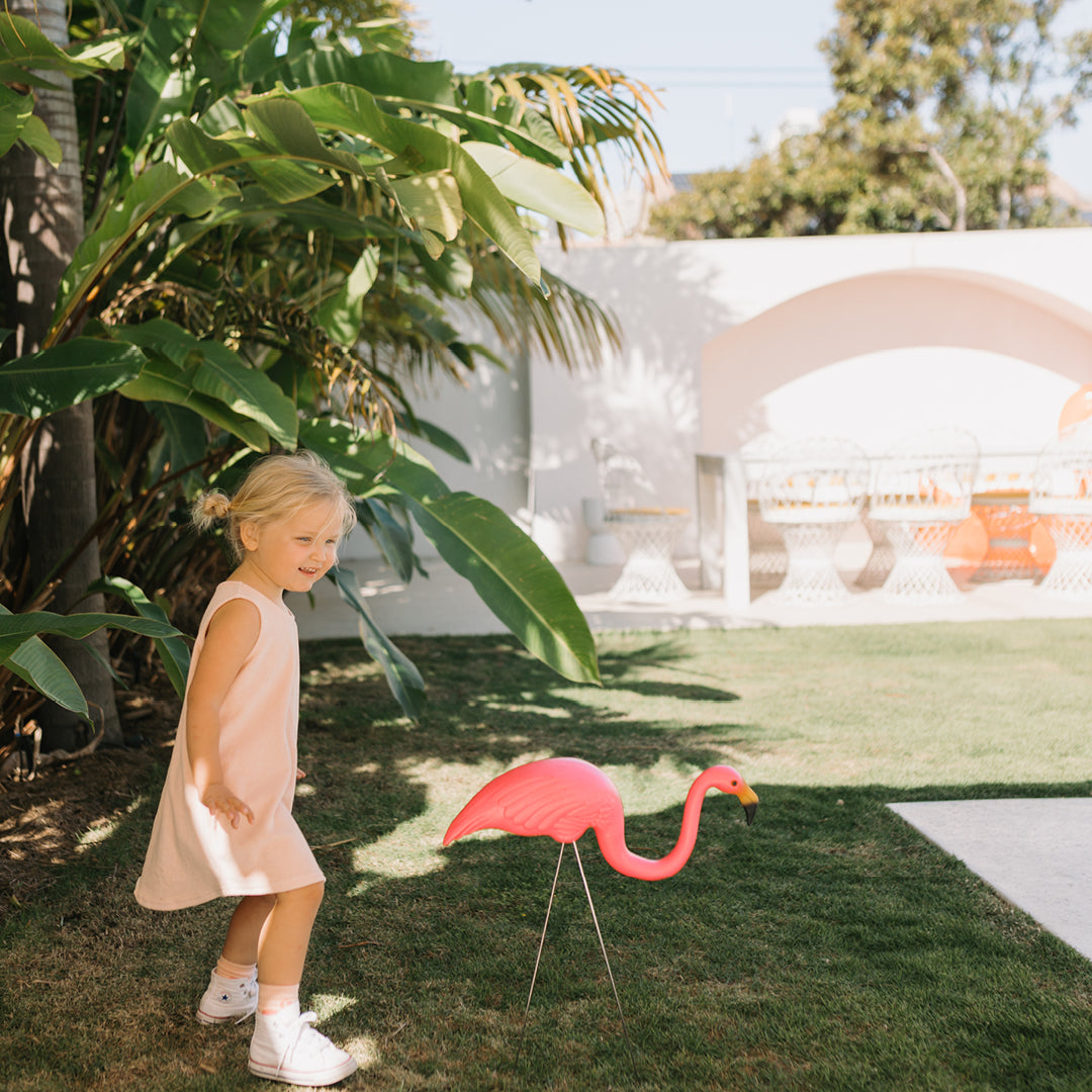 The Palms Shift Dress Terry Towel Pink Skies