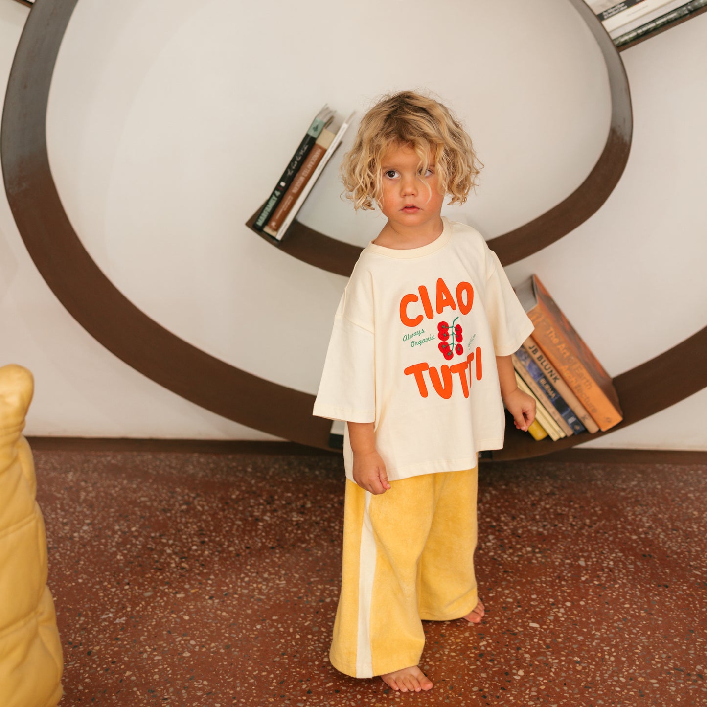 Bon Voyage Relaxed Pants Terry Towel Golden Cream