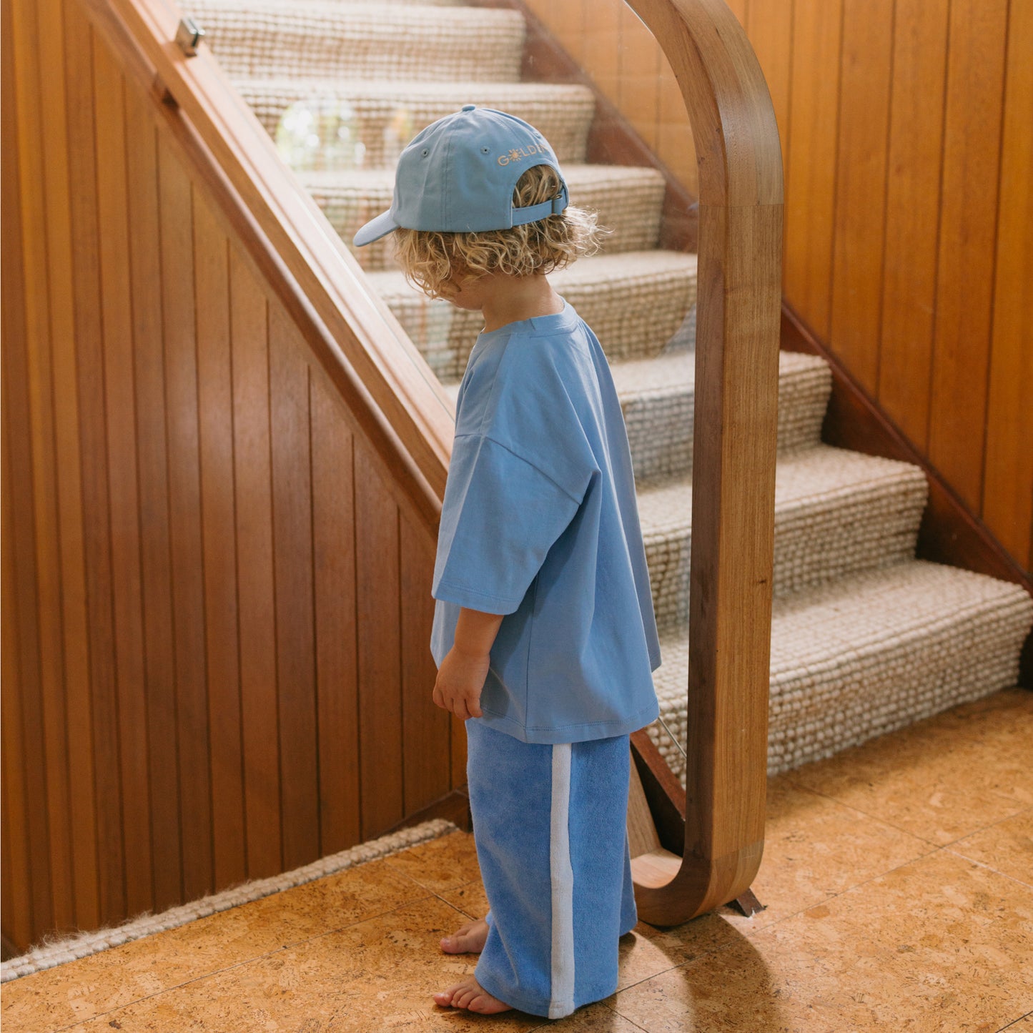 Lobster Mid Sleeve Tee Pool Blue