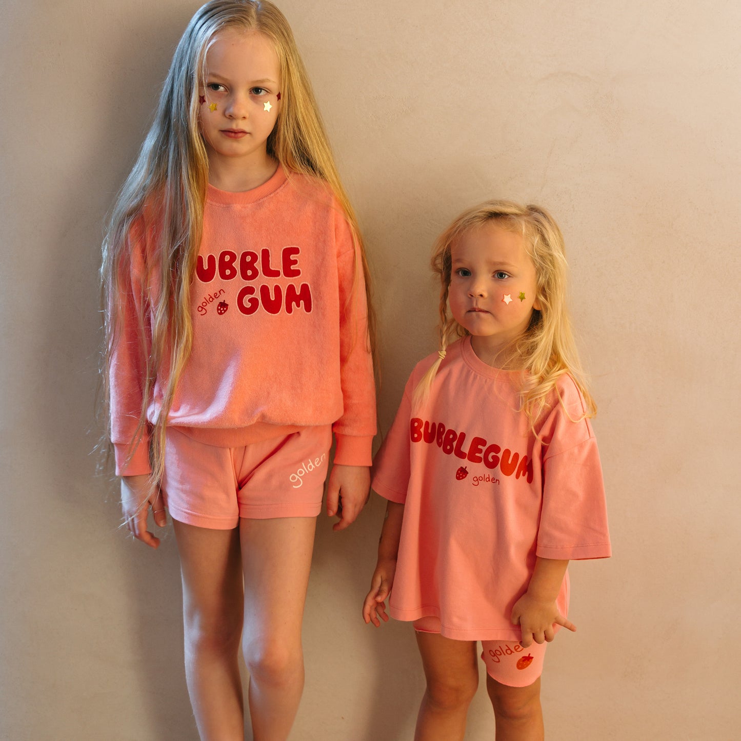 Bubblegum Mid Sleeve Tee Pink Icing