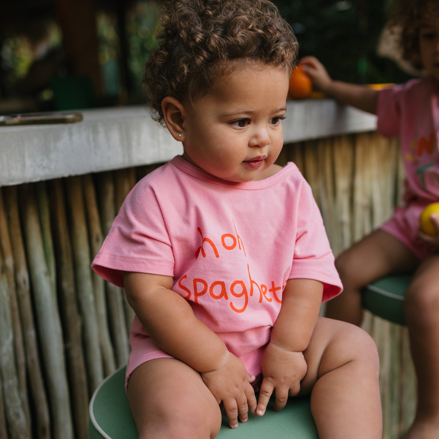 Spaghetti-o Playsuit Meringue Pink