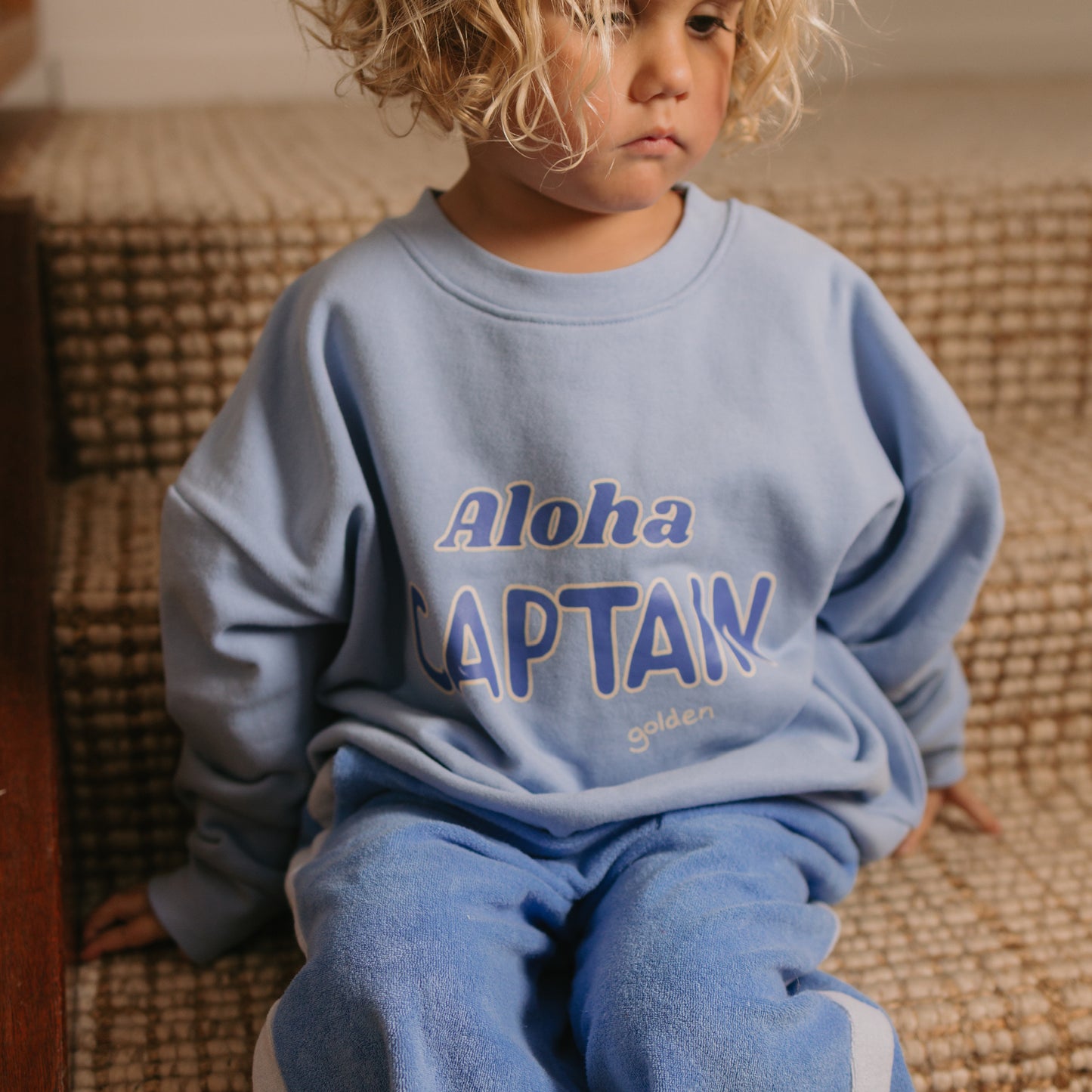 Aloha Captain Sweater Sea Blue