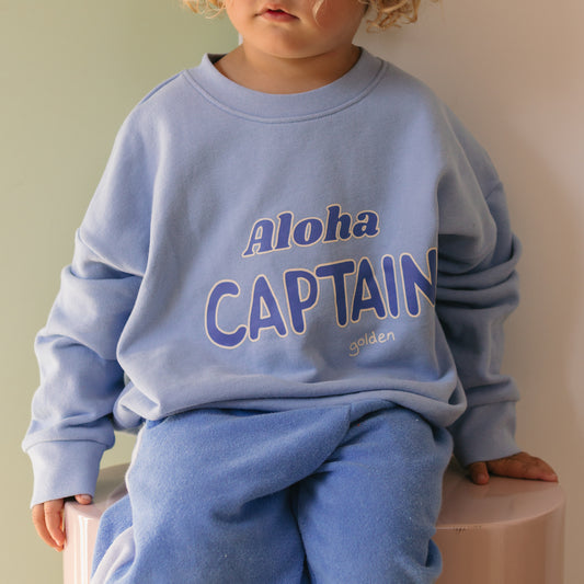 Aloha Captain Sweater Sea Blue