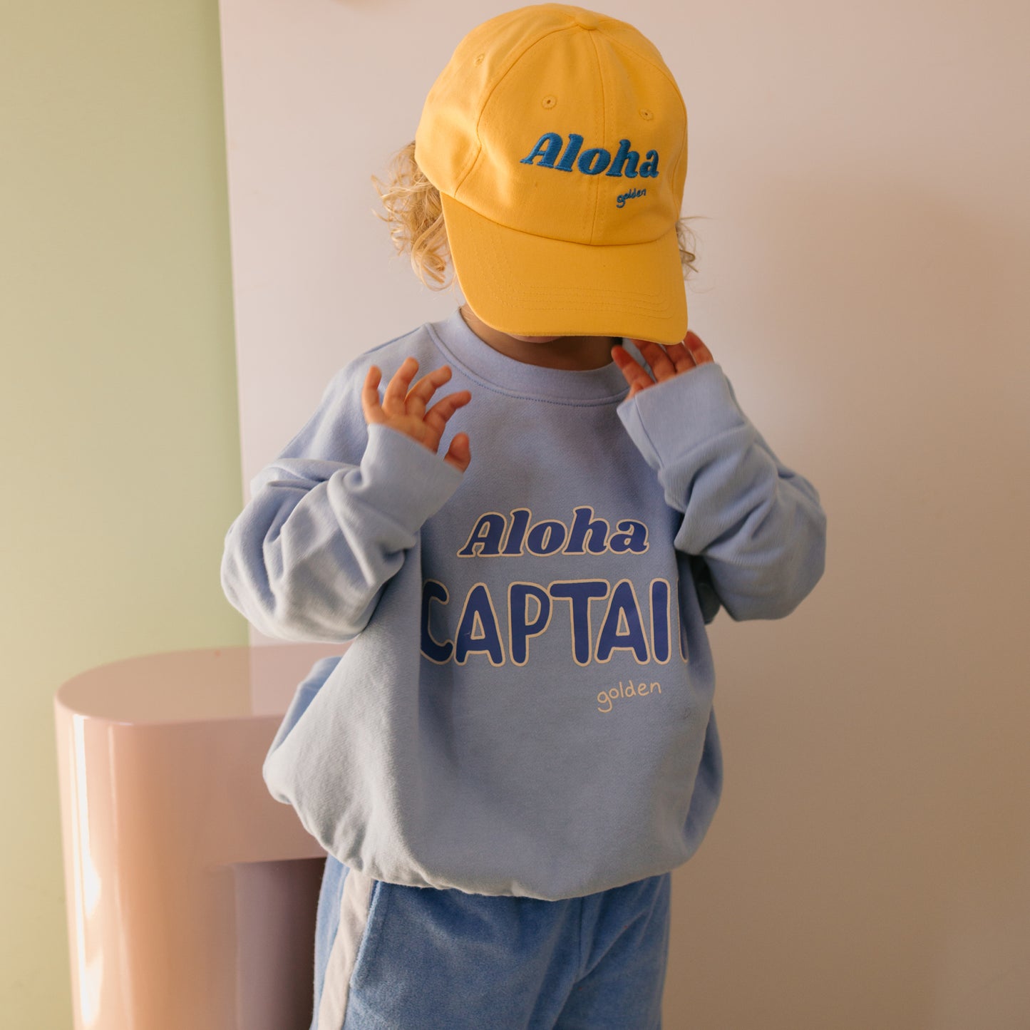 Aloha Captain Sweater Sea Blue