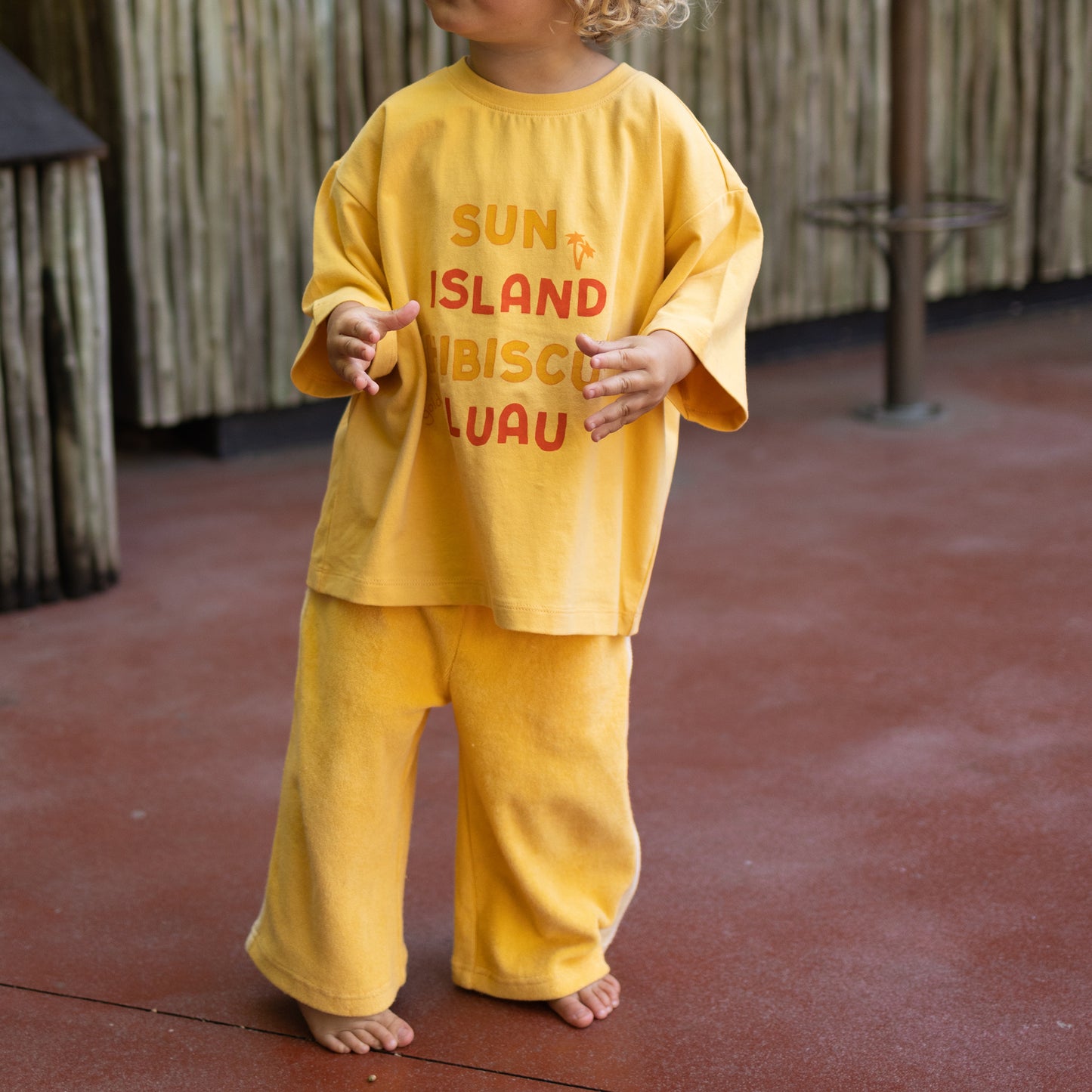 Bon Voyage Relaxed Pants Terry Towel Golden Cream