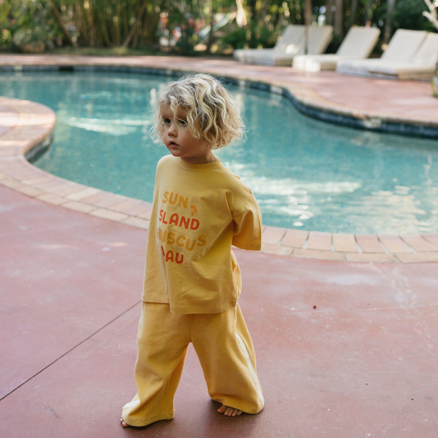 Bon Voyage Relaxed Pants Terry Towel Golden Cream