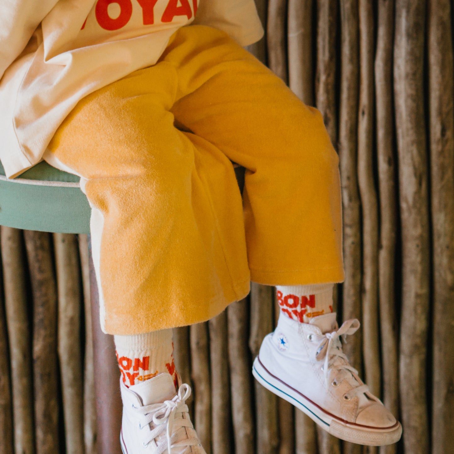 Bon Voyage Relaxed Pants Terry Towel Golden Cream