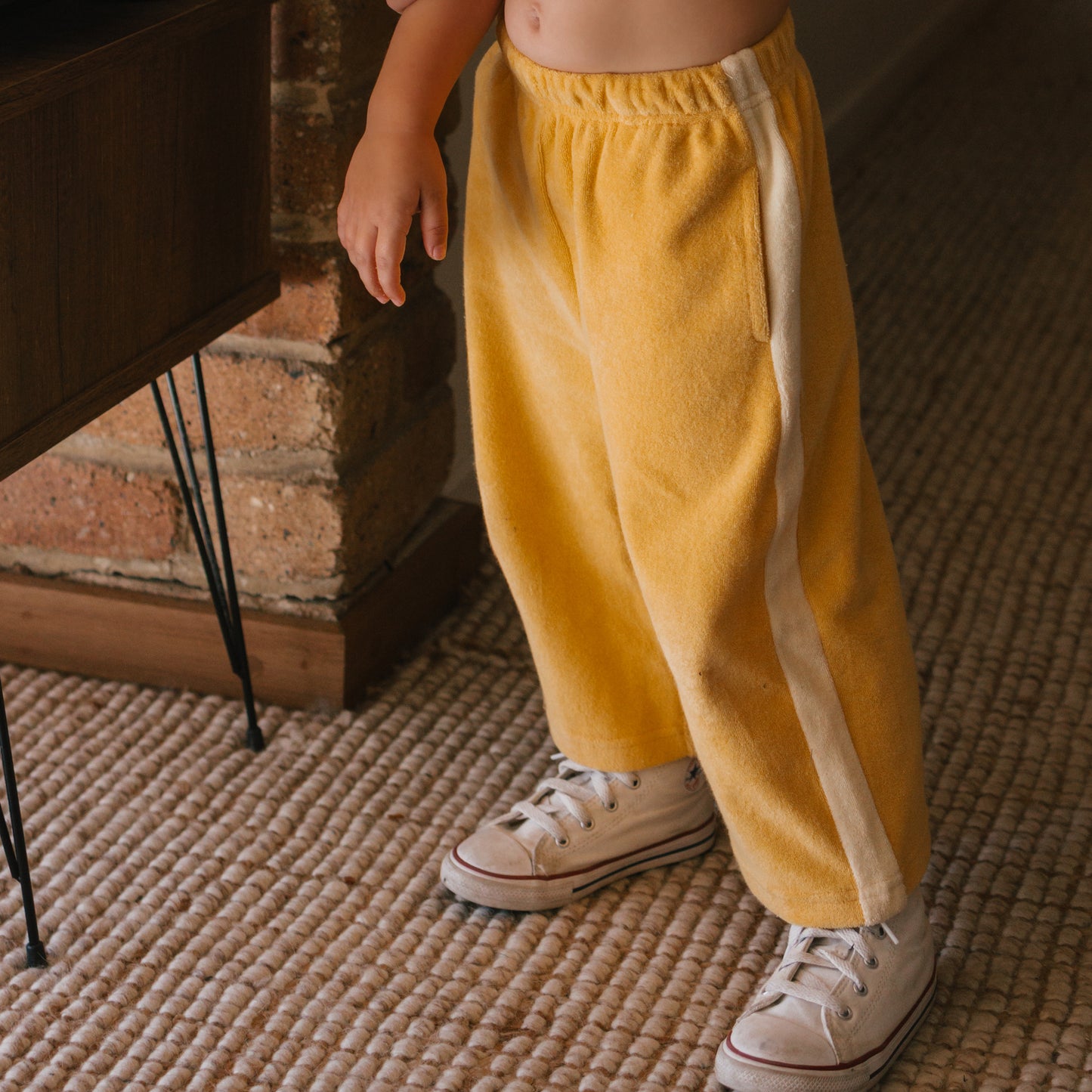 Bon Voyage Relaxed Pants Terry Towel Golden Cream