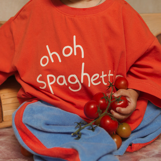 Spaghetti-O Mid Sleeve Tee Tomato