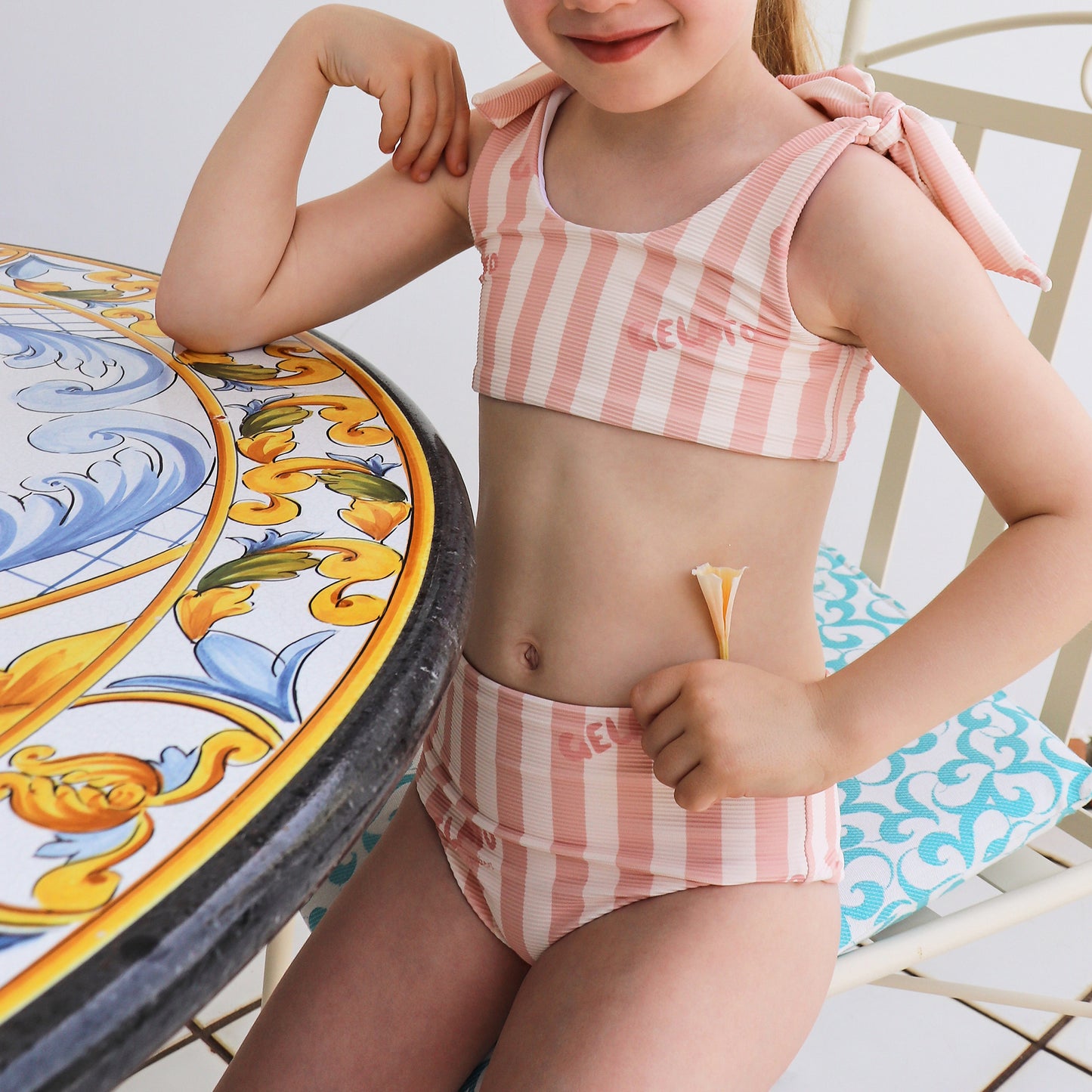 Gelato Two Piece Swimsuit Rose / Buttercream