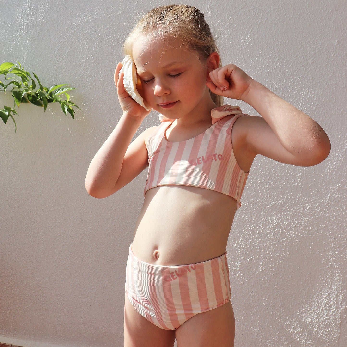 Gelato Two Piece Swimsuit Rose / Buttercream