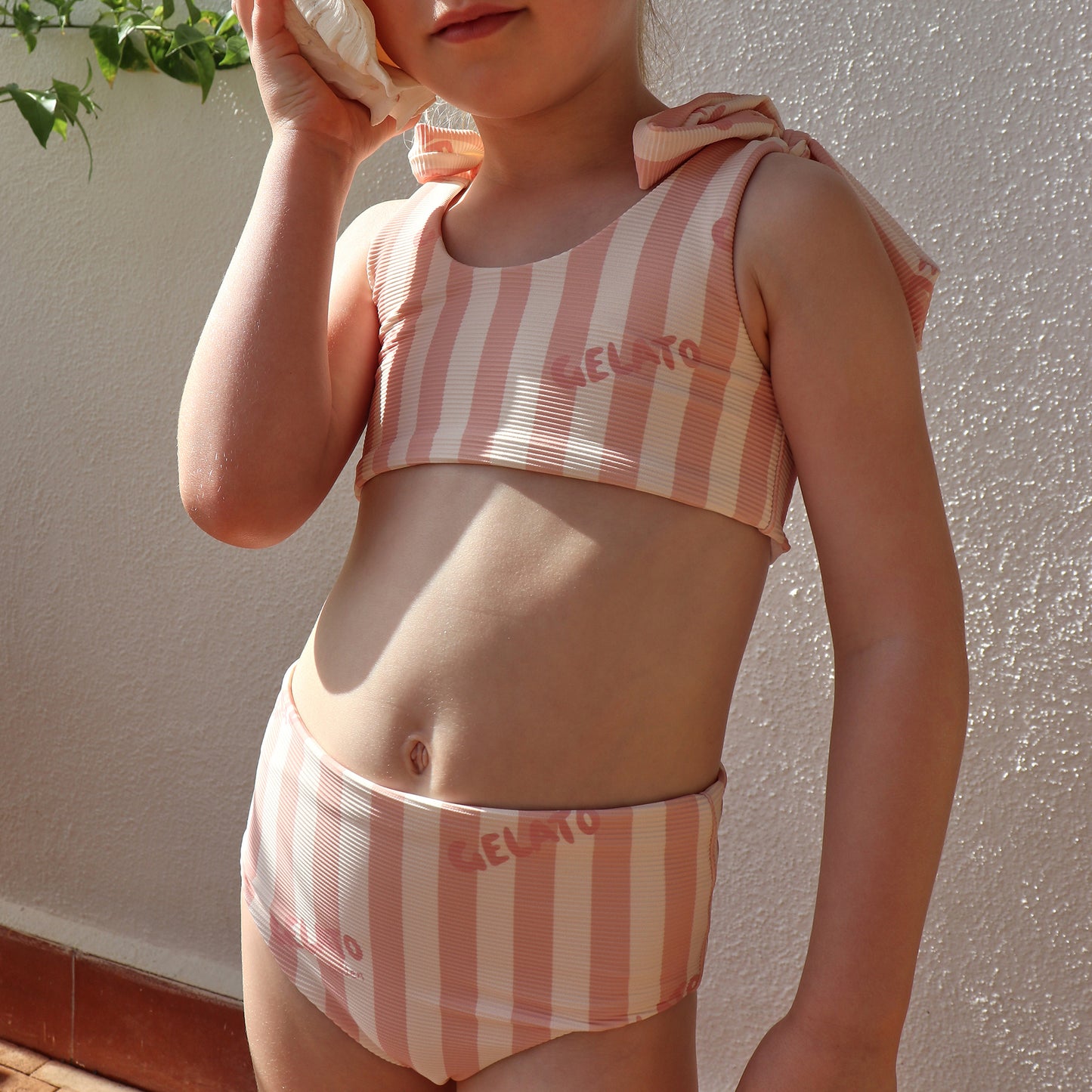 Gelato Two Piece Swimsuit Rose / Buttercream