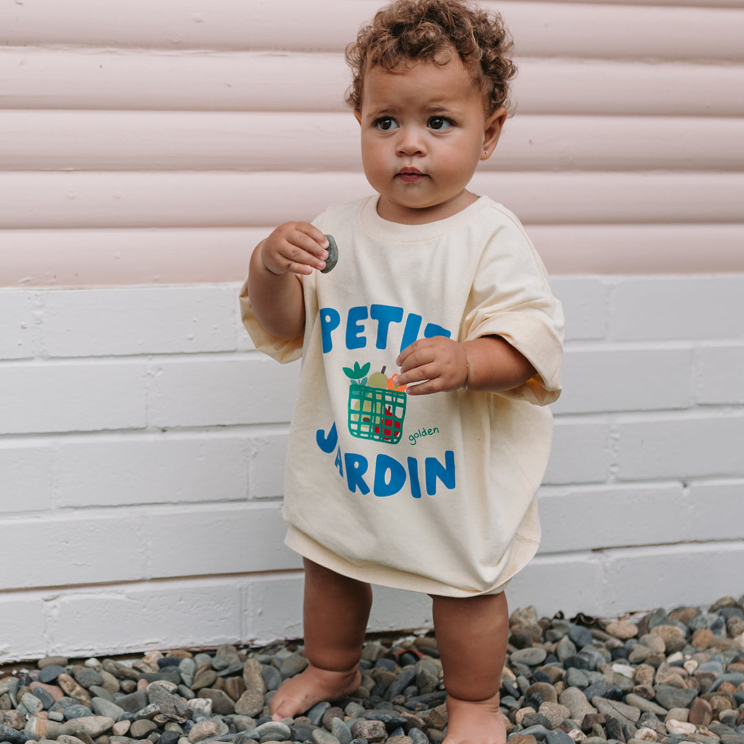 Petit Jardin Mid Sleeve Tee Vanilla Parfait