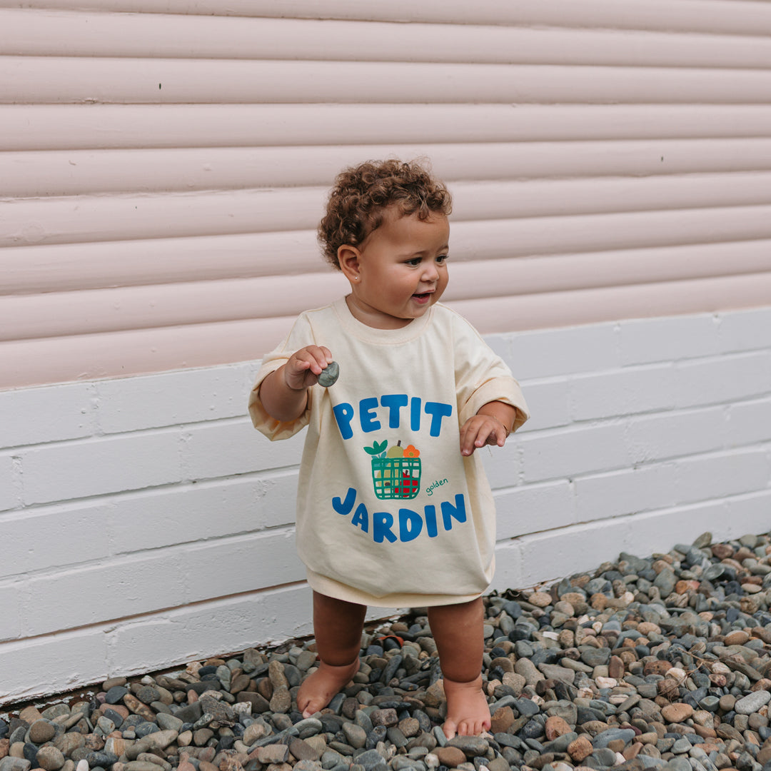 Petit Jardin Mid Sleeve Tee Vanilla Parfait