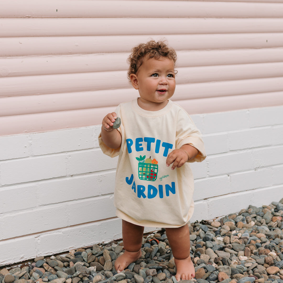 Petit Jardin Mid Sleeve Tee Vanilla Parfait