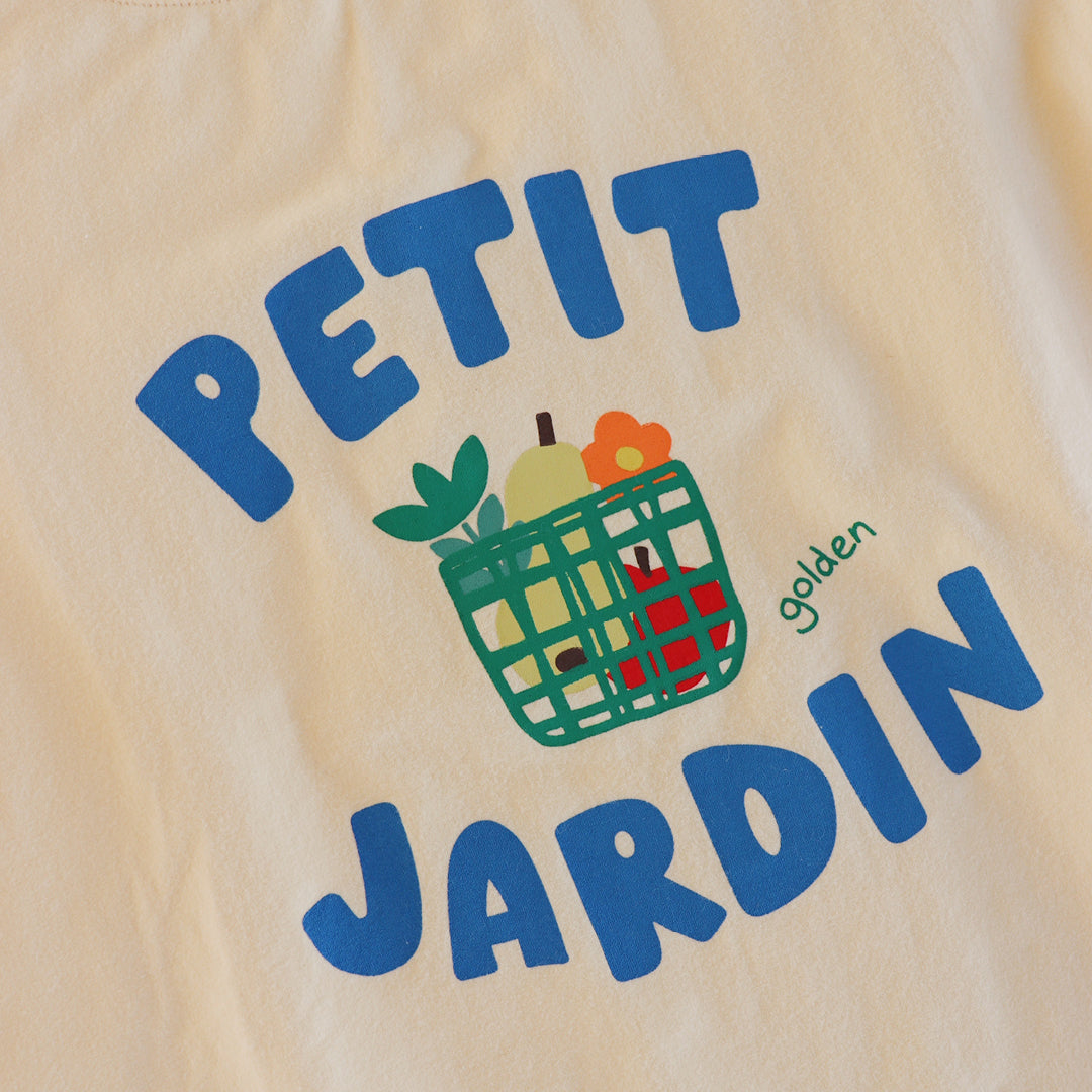 Petit Jardin Mid Sleeve Tee Vanilla Parfait