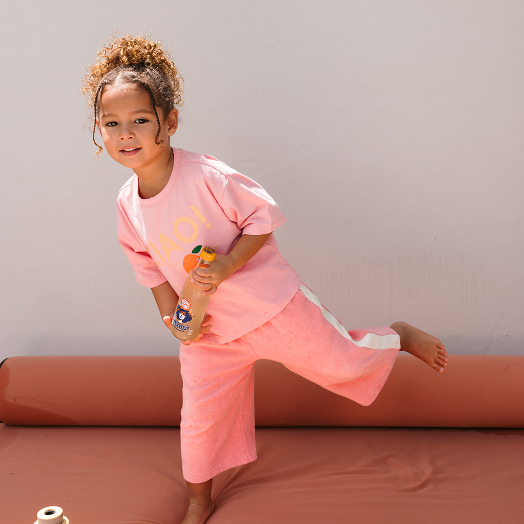 Ciao Mid Sleeve Tee Pink Icing