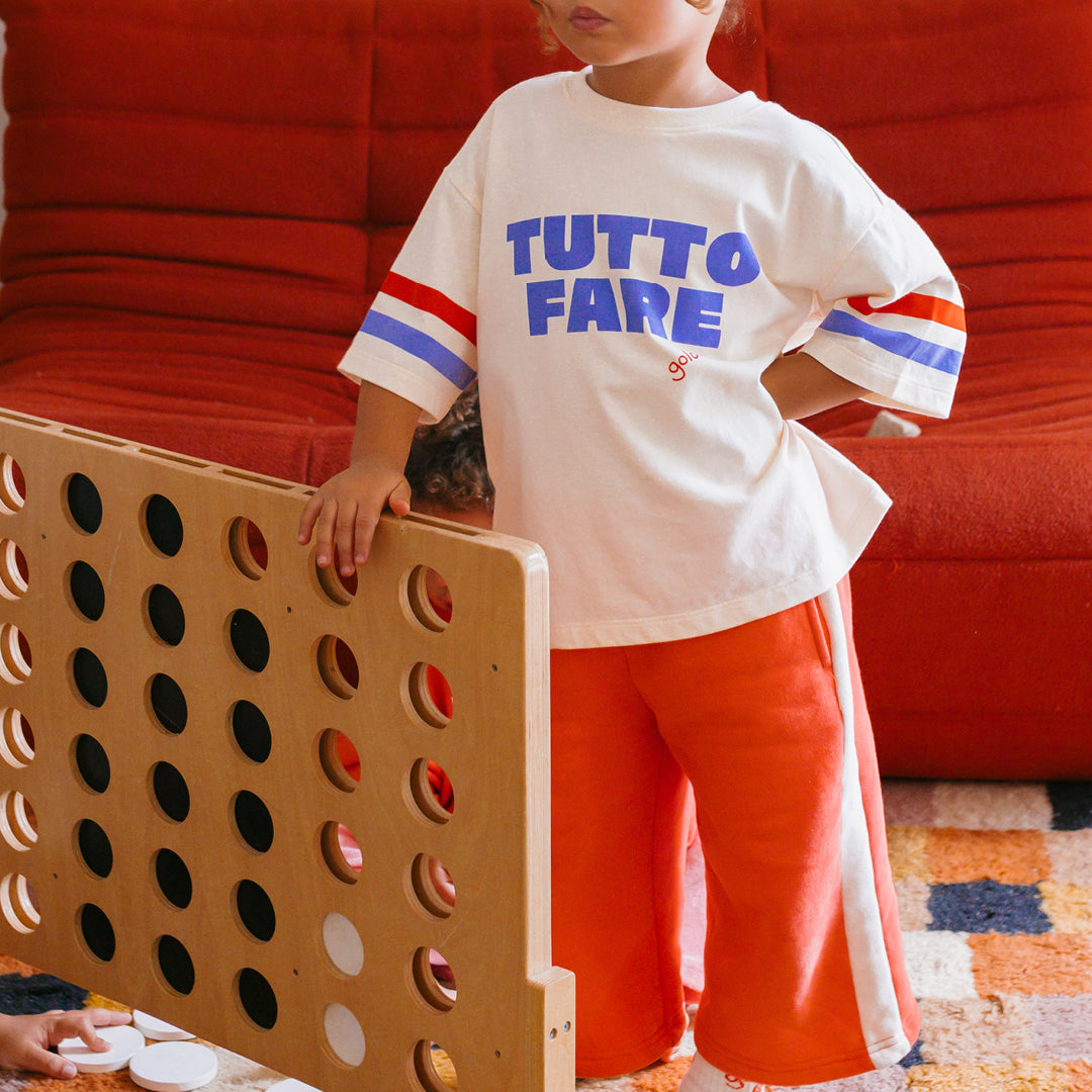 Tutto Fare Mid Sleeve Tee Buttercream