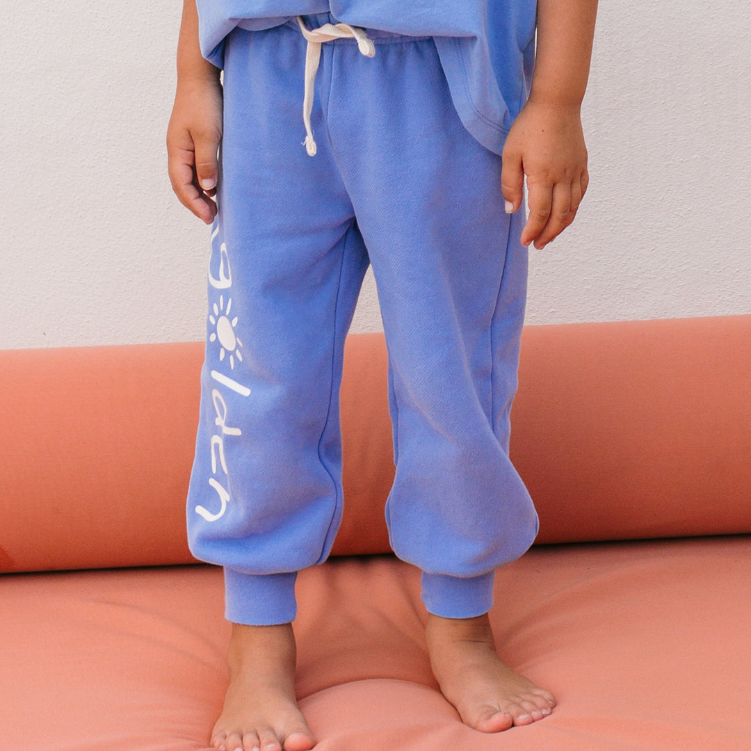 Golden Lounge Trackpants Pool Blue