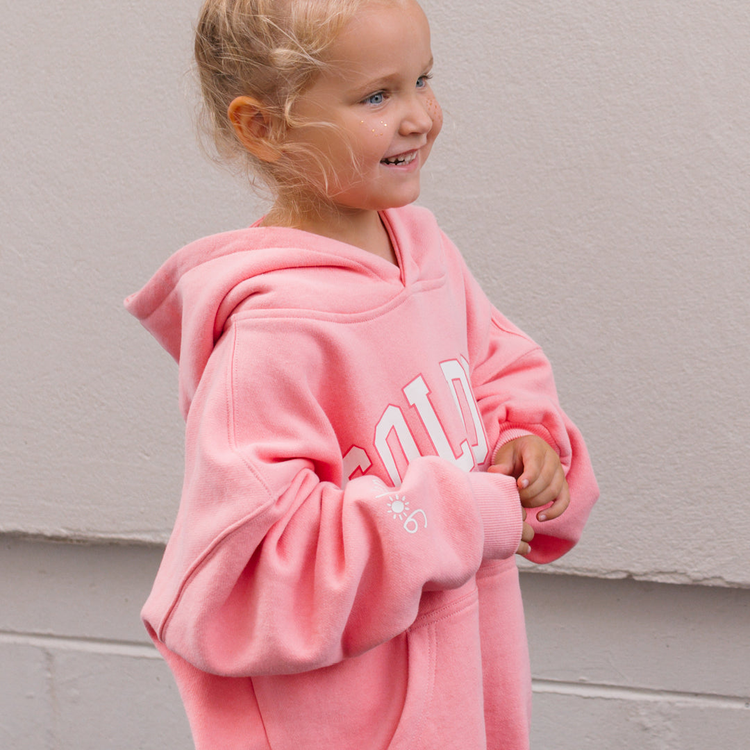 Golden Hoodie Pink Icing
