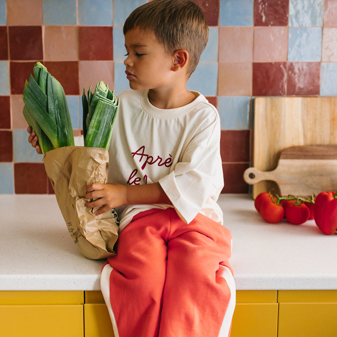 Après Le Diner Mid Sleeve Tee Buttercream
