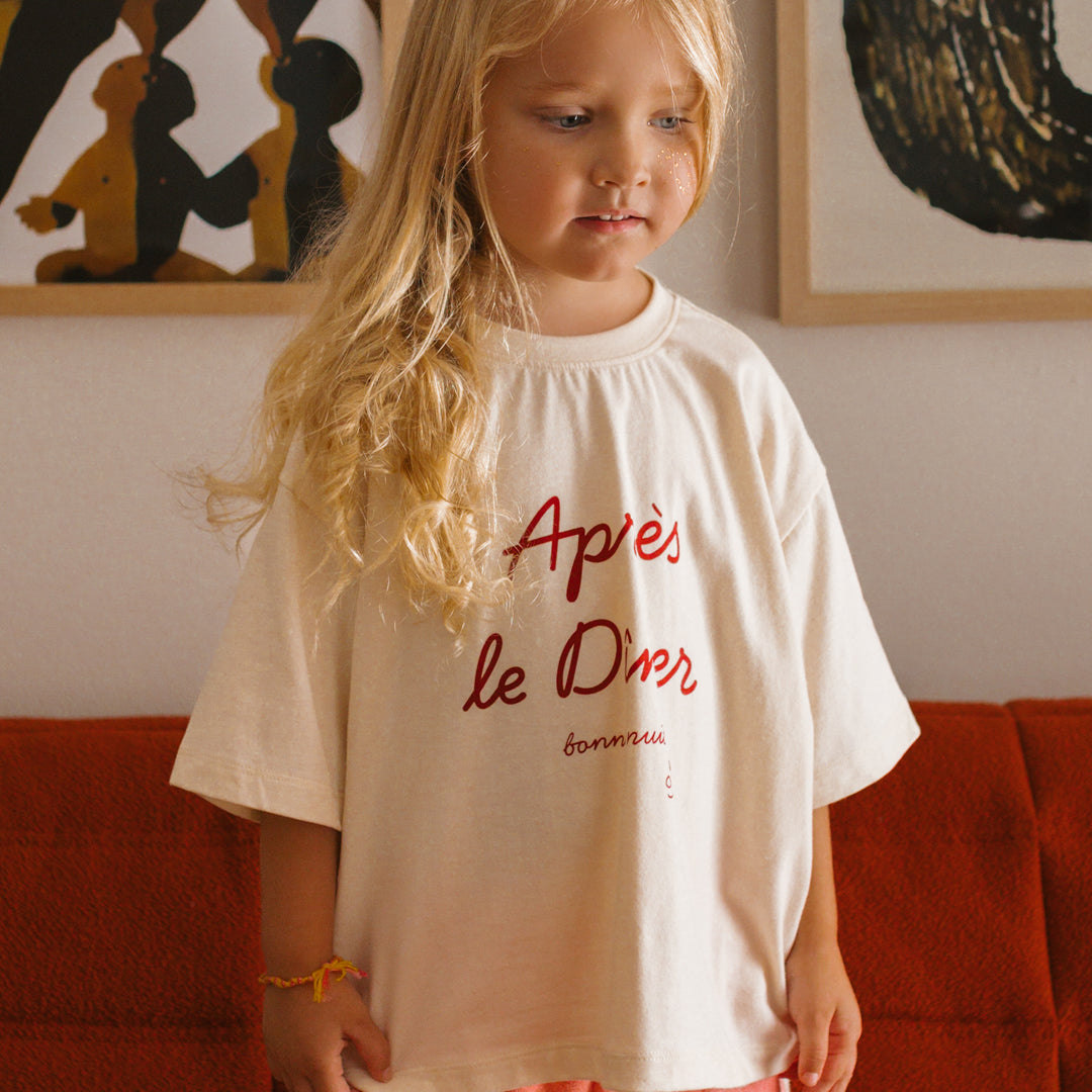Après Le Diner Mid Sleeve Tee Buttercream