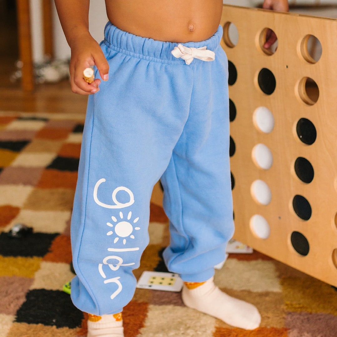 Golden Lounge Trackpants Pool Blue