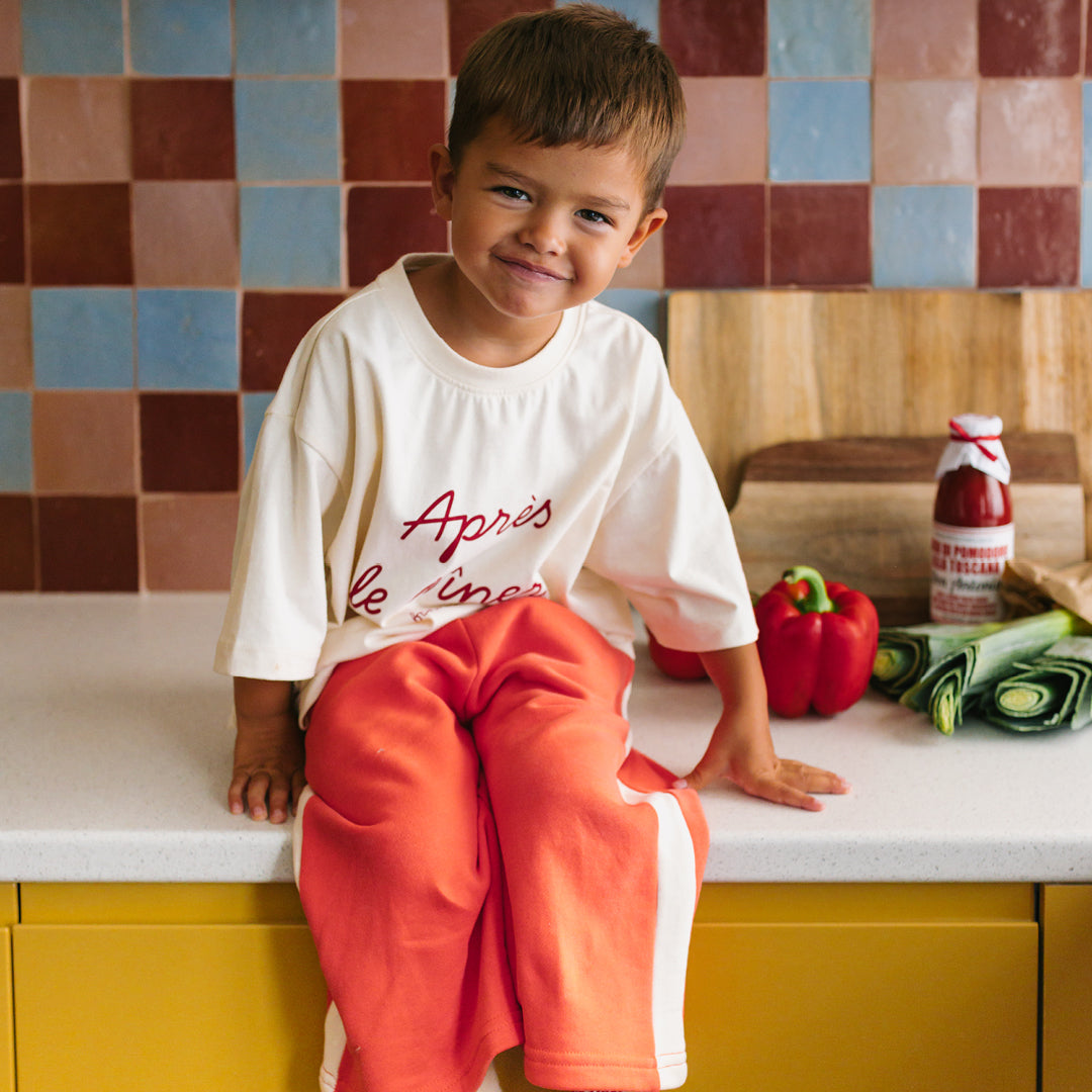 Après Le Diner Mid Sleeve Tee Buttercream