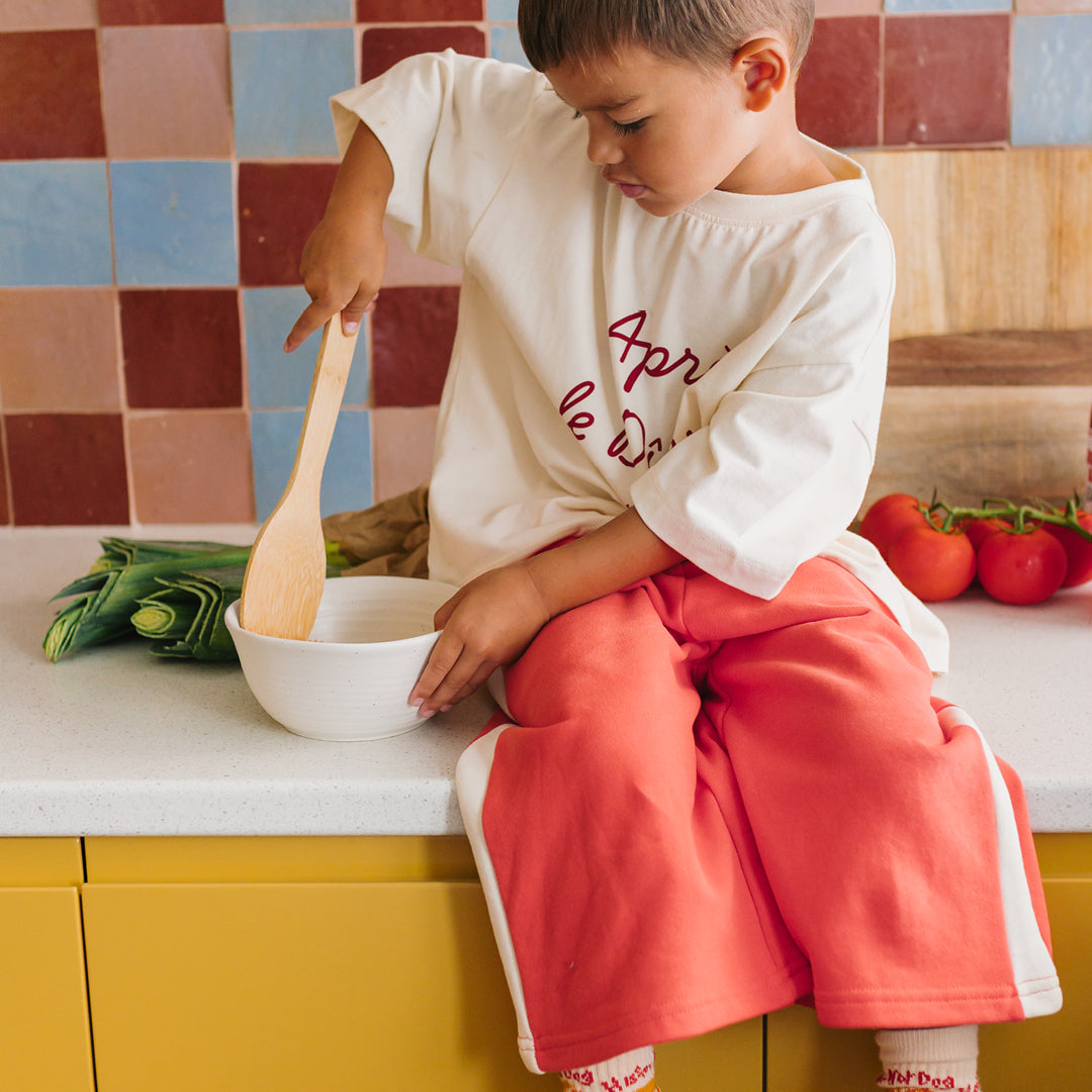 Après Le Diner Mid Sleeve Tee Buttercream