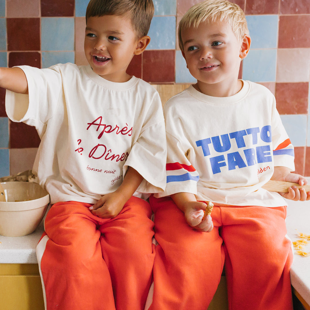 Après Le Diner Mid Sleeve Tee Buttercream