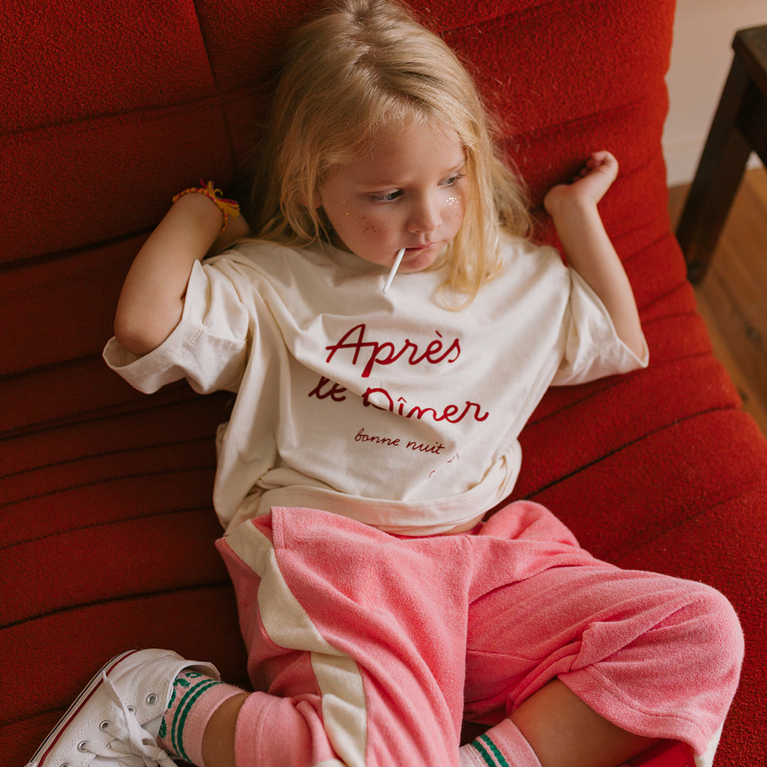 Après Le Diner Mid Sleeve Tee Buttercream