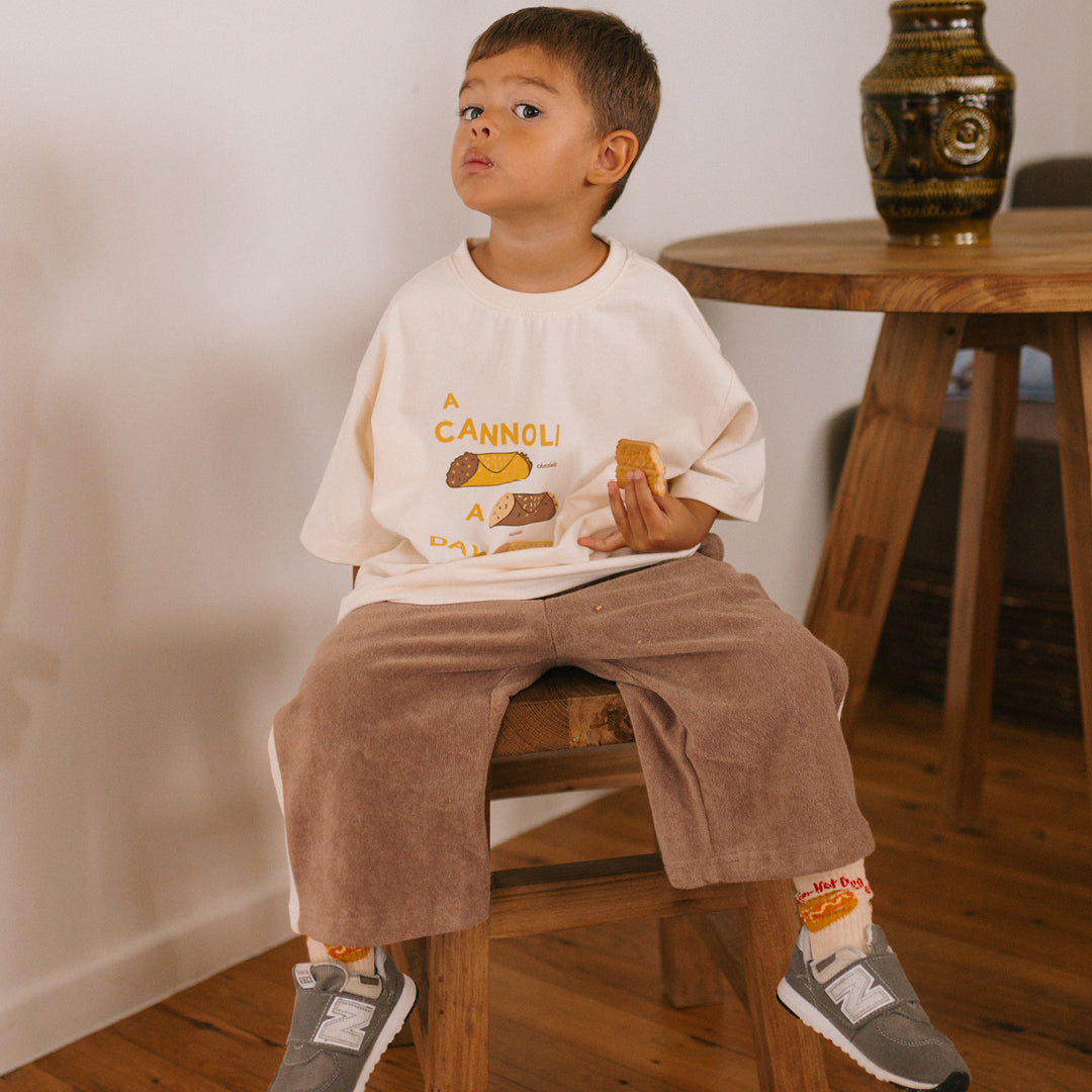 Ciao Tutti Relaxed Pants Coffee / Buttercream