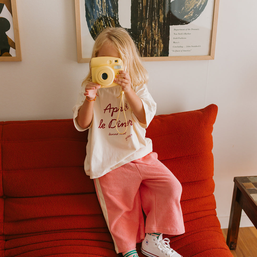 Après Le Diner Mid Sleeve Tee Buttercream