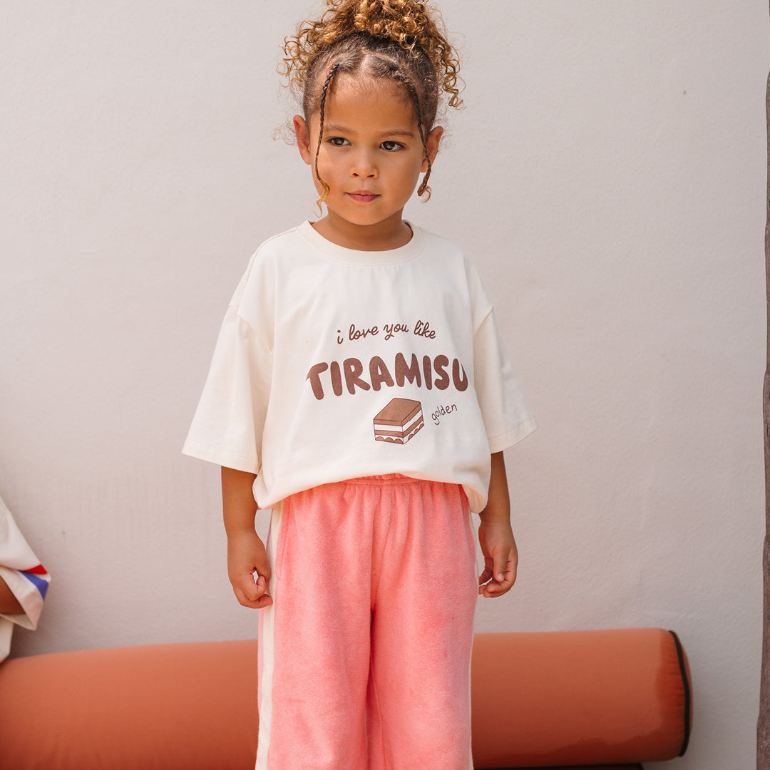Tiramisu Mid Sleeve Tee Buttercream