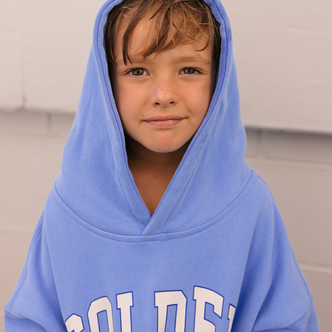 Golden Hoodie Pool Blue